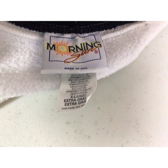 Vintage Morning Sun Sweatshirt Button Front Cardigan Bird Print Womens XL - Picture 7 of 8